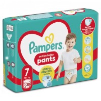 Подгузники-трусики детские Pampers Pants, размер 7 (15+ кг), 38 шт